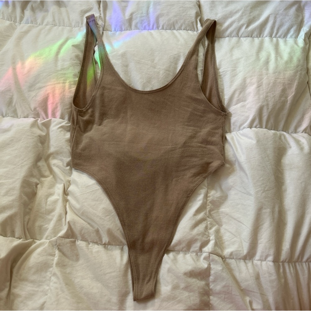 Laina Rauma Thong Bodysuit Mocha L Dance Class